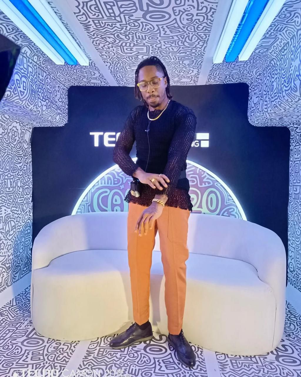 Ike at the Saturday night party [Instagram/Tecno]