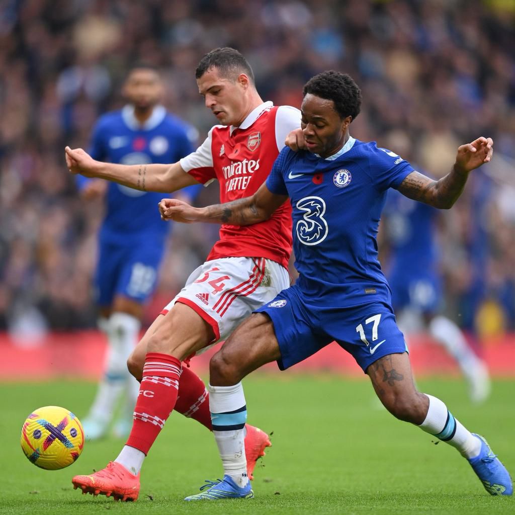 It was deadlocked at the break between Chelsea and Arsenal