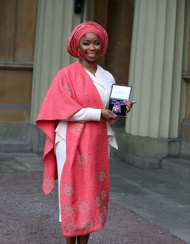 Eva at her investiture at Buckingham Palace [Twitter]