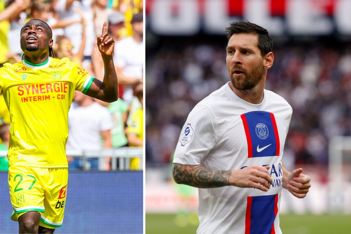 Moses Simon and Lionel Messi with some of the most threatening passes in Ligue 1