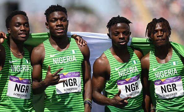 Nigeria men's 4x100m team won a Bronze medal since 1990 at the Commonwealth Games