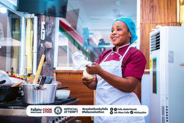 Chef Faila in the kitchen [CF]