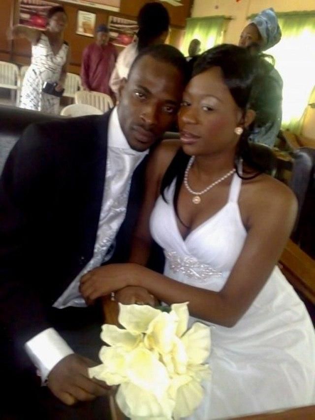 9ice and Toni Payne at their wedding.