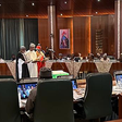 The Federal Executive Council (FEC) meeting in session on Wednesday, May 24, 2023. [Gloria Ume-Ezeoke/Channels TV]