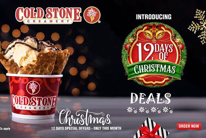 Enjoy Cold Stone’s 12 days of Christmas and the new Lotus Cheesecake this December