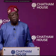 APC presidential candidate, Bola Tinubu at Chatham House on December 5, 2022. (Channels TV)