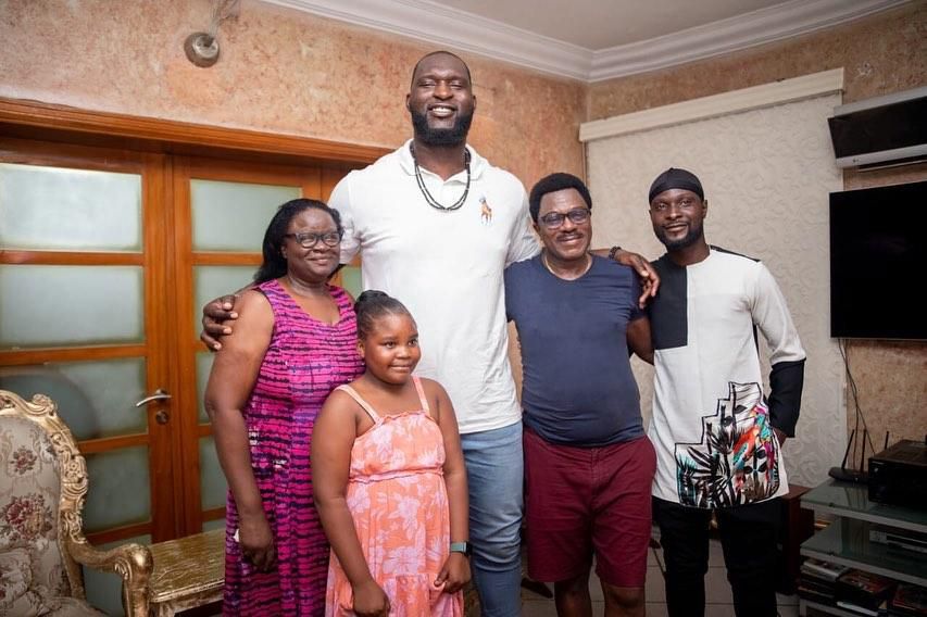 WWE Superstar Omos visits his family in Nigeria