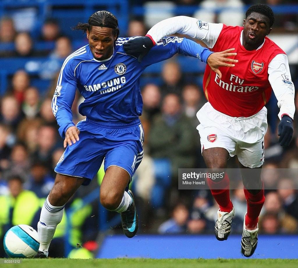 Didier Drogba and Kolo Toure