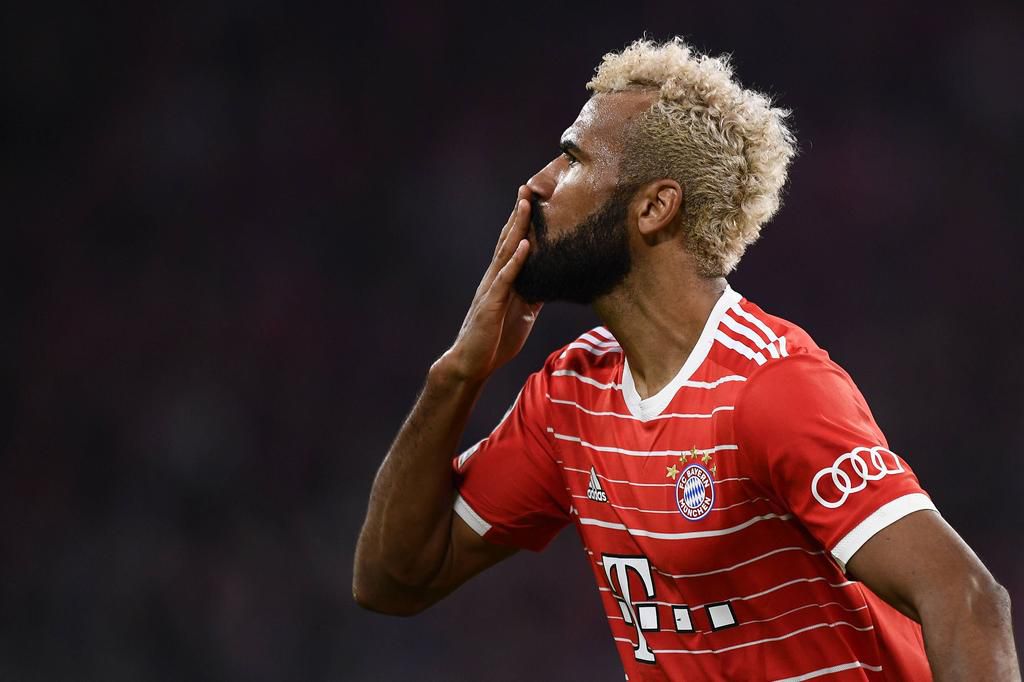 Eric Choupo-Moting in Bayern Munich's colours
