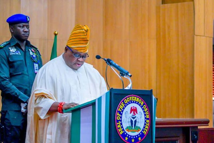 Governor Ademola Adeleke presents N273.9bn 2024 budget to Osun assembly [Twitter:@AAdeleke_01]