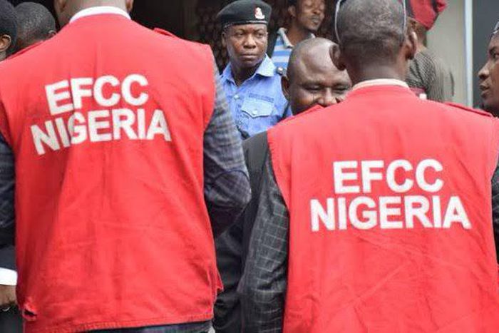 A file photo of EFCC officials. [Punch]