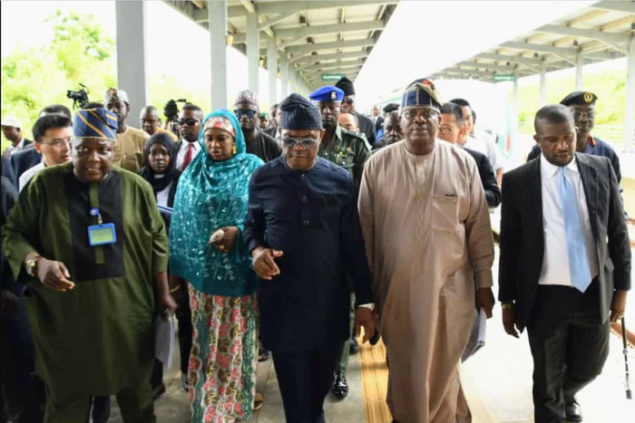 From L-R: Director of Transportation, Federal Capital Territory Administration (FCTA), Mr Joseph Akinteye; Minister of State for Federal Capital Territory (FCT), Dr Mariya Mahmoud; Minister of the FCT, Mr Nyesom Wike; and Permanent Secretary, FCTA, Mr ...