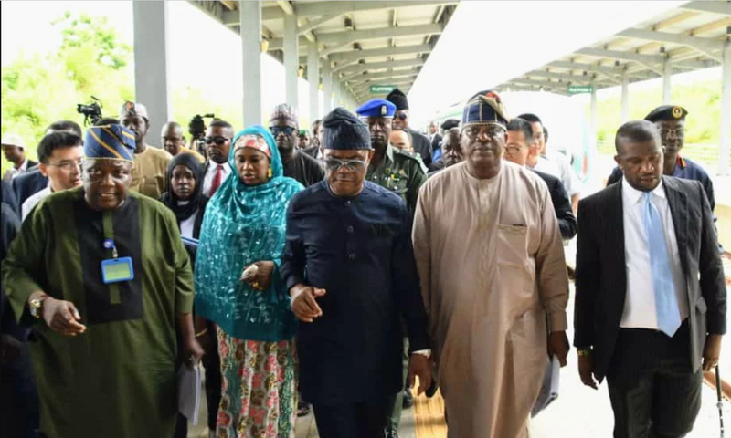 From L-R: Director of Transportation, Federal Capital Territory Administration (FCTA), Mr Joseph Akinteye; Minister of State for Federal Capital Territory (FCT), Dr Mariya Mahmoud; Minister of the FCT, Mr Nyesom Wike; and Permanent Secretary, FCTA, Mr ...