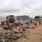 FCTA demolishes over 300 illegal structures near Abuja airport. [Daily Post]