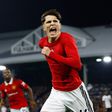 Alejandro Garnacho after scoring the winning goal for Manchester United against Fulham