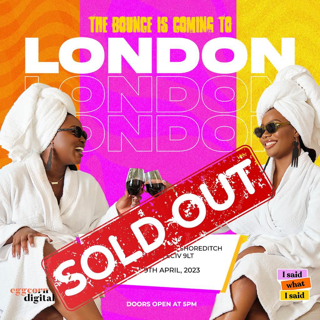 ISWIS, first African Podcast London live show ticket sold out in less than 3 hrs.