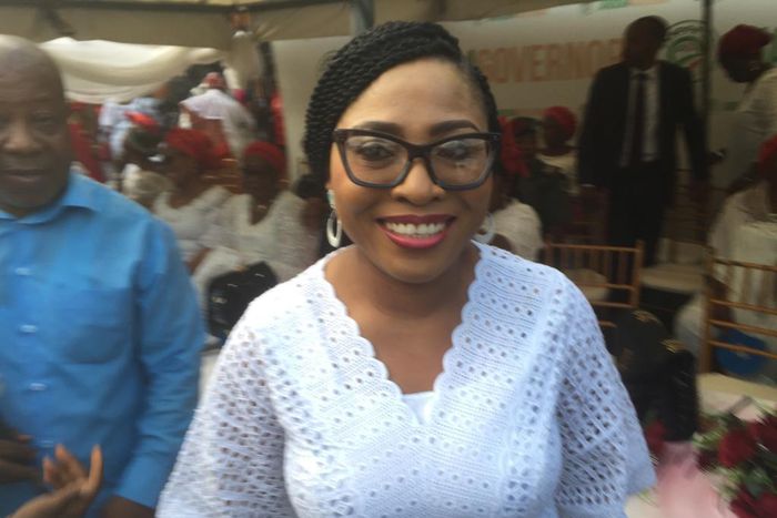 Wife of the Peoples Democratic Party (PDP) gubernatorial candidate, Dr Abdul-Azeez Adediran, (aka Jandor), Maryam Adediran. (Independent)