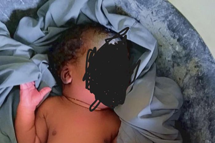Police rescue day-old baby dumped near septic tank in Lagos.