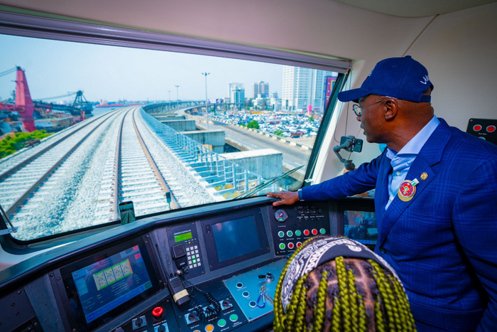 Sanwo-Olu commemorates completion of Phase I of Blue Line rail project. [Twitter:JagBros]