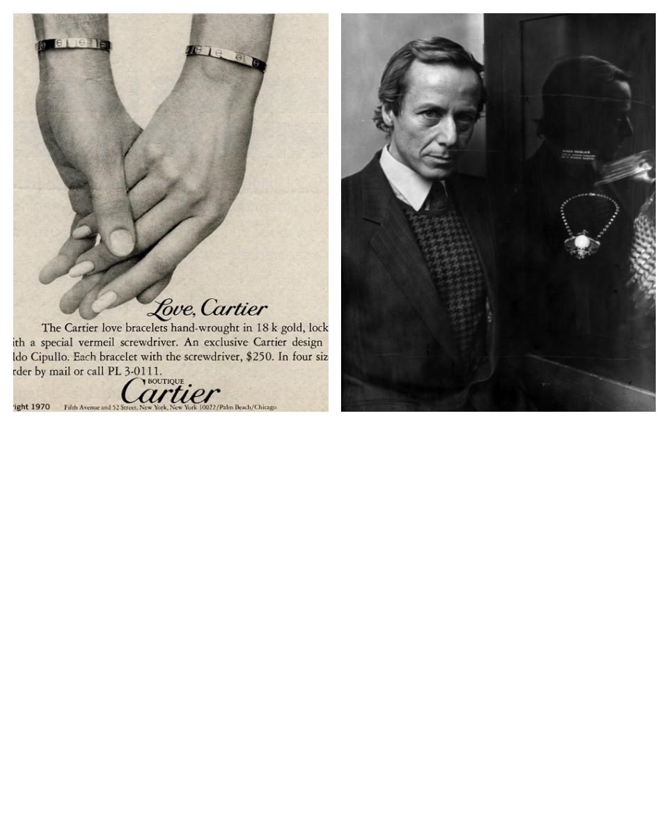 Cartier Love Bracelet and it's creator [Gettyimages]