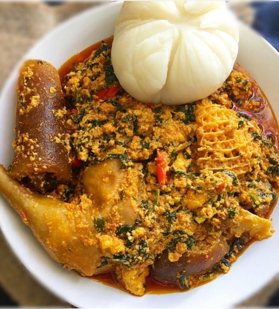 Egusi and Pounded Yam