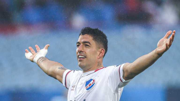 Luis Suarez in action for Uruguayan side Nacional