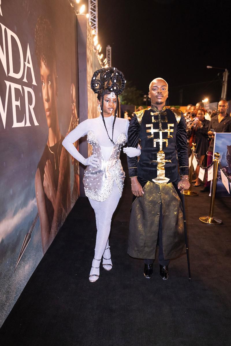 Enioluwa and Priscy at the Premiere