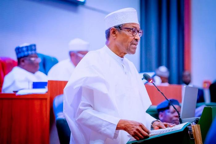 President Muhammadu Buhari presents 2023 Budget Appropriation to the National Assembly. [Twitter:Presidency]