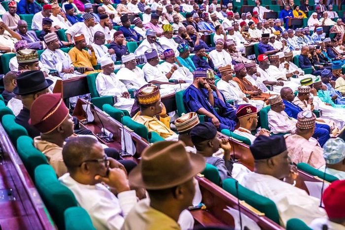 President Muhammadu Buhari during the 2020 Budget presentation to the joint session of the National Assembly [Twitter/@HouseNGR]