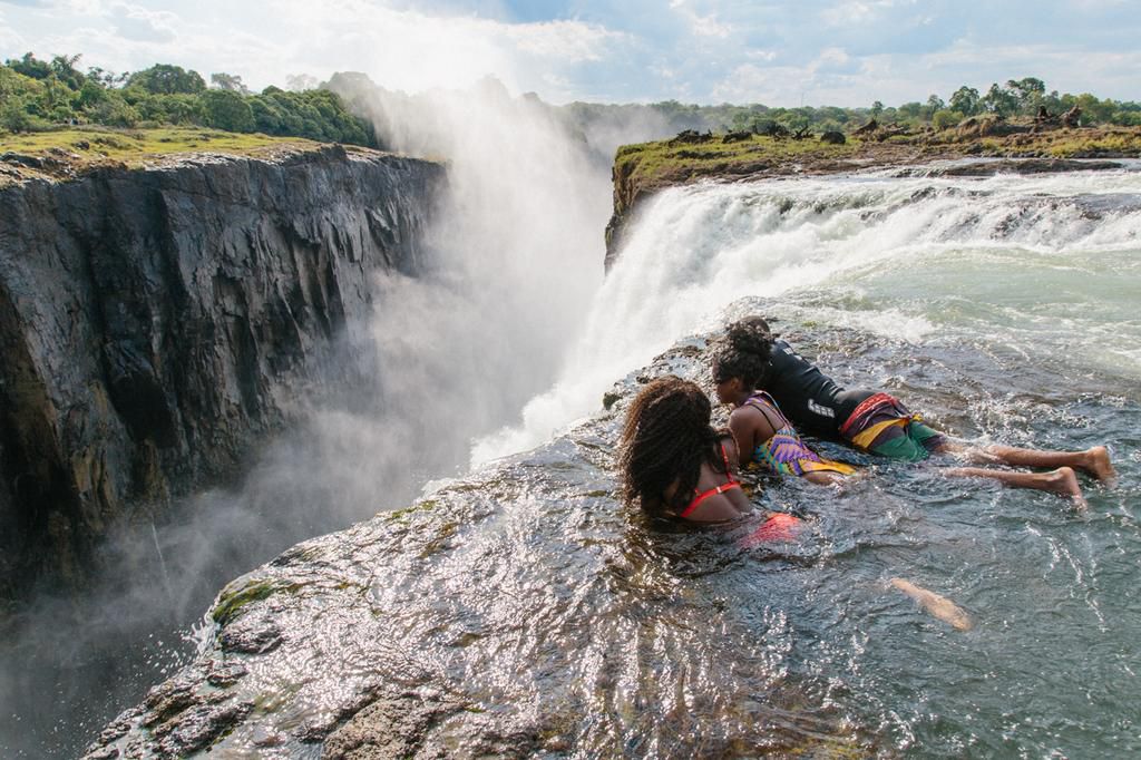 Devil's Pool at Victoria's Falls, Zambia. [spiritedpursuit]