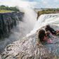 Lee Litumbe and friends at Devil's Pool in Zambia [Spirited Pursuit]