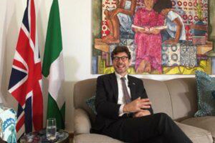 Jonny Baxter, British Deputy High Commissioner in Lagos, during an interview with the News Agency of Nigeria in Lagos, on Thursday, Aug. 31, 2023. [NAN]