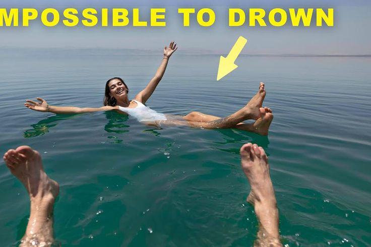 The high salinity makes it impossible to drown [Youtube]