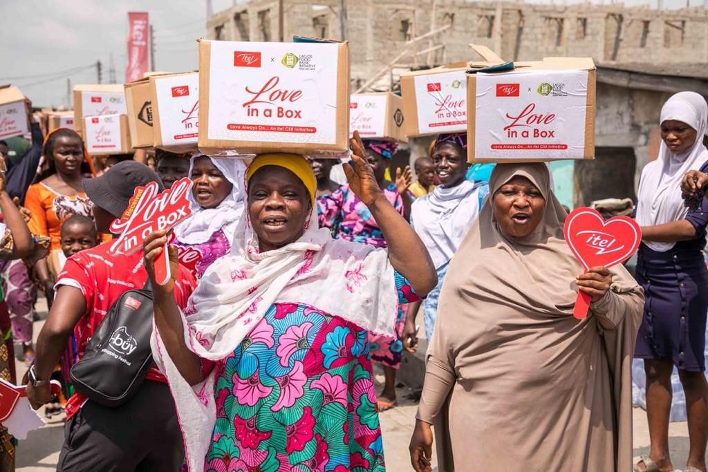 itel partners with Lagos Food Bank to reach widows on Valentine's Day