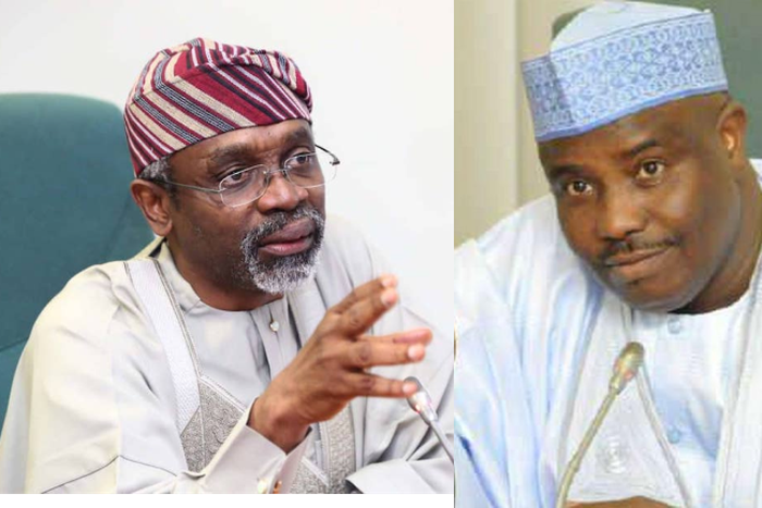 Femi Gbajabiamila (left), Aminu Tambuwal (right)