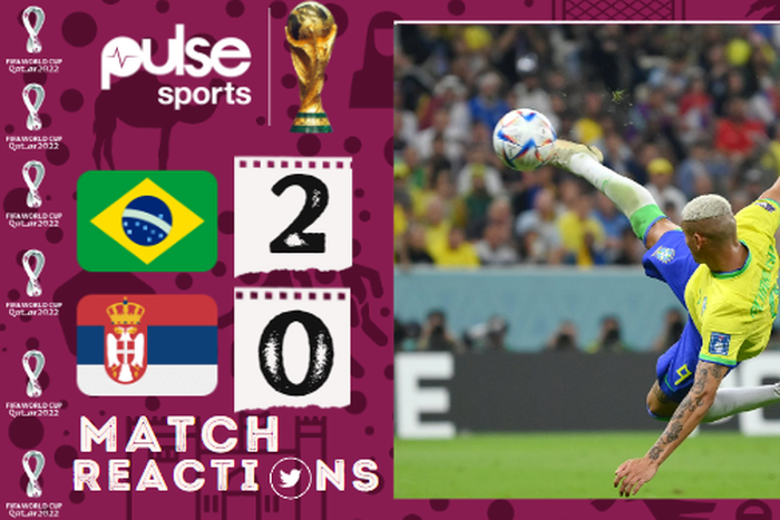 Reactions as Richarlison steals Neymar’s shine in Brazil's 2-0 win against Serbia