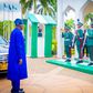 President Bola Tinubu on his first day at his Aso Villa office [Presidency]