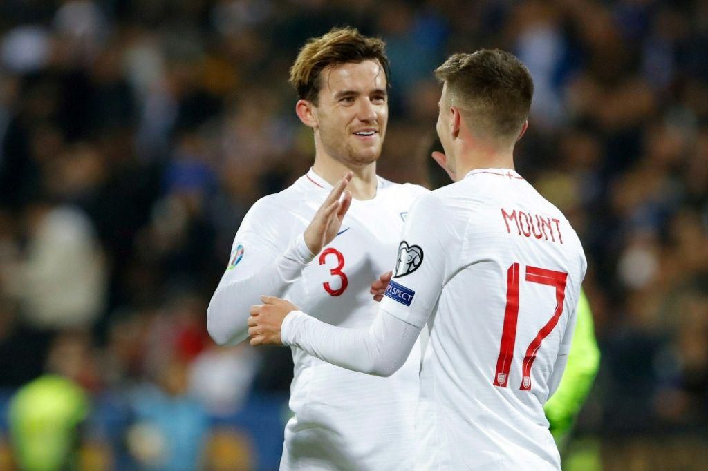 Chelsea duo Mason Mount (right) and Ben Chilwell (left), who is set to miss the World Cup in Qatar.
