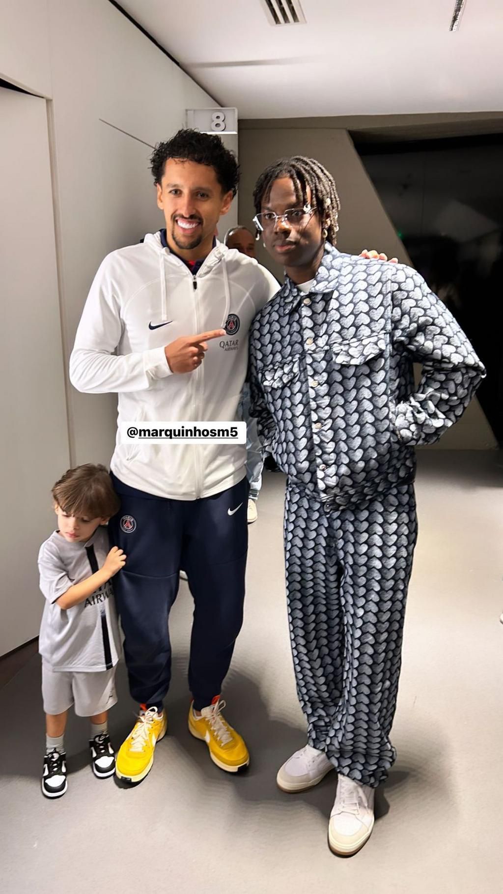 Rema links up with PSG stars Neymar, Hakimi