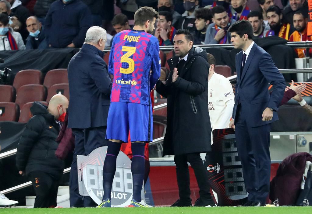 Gerad Pique has failed to break into Xavi's preferred XI at Barcelona