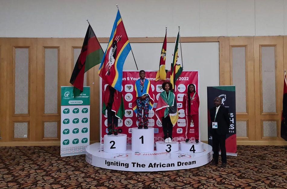 Medalists at the Africa Youth Games