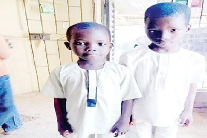 Seven-year-old Abdulwahab and nine-year-old Roqeeb died on the spot.