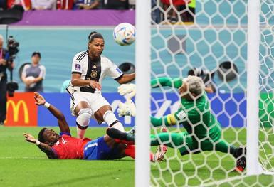Serge Gnabry opened the scoring for Germany against Costa Rica