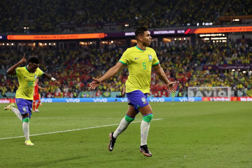 Casemiro scored the winner for Brazil against Switzerland
