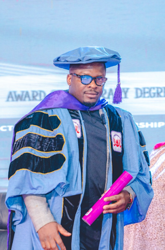 Sujimoto boss - Sijibomi Ogundele bags a Honorary Doctorate Degree for his outstanding contributions to entrepreneurship in Africa.