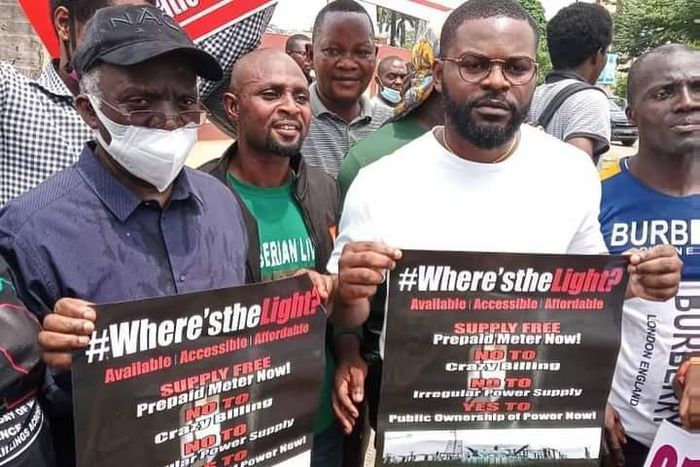 Human rights lawyer Femi Falana and son Falz [Instagram/Punch]