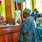 Alban Bagbin, Speaker Parliament of Ghana and his Nigerian counterpart, Femi Gbajabiamila. [The Accord]