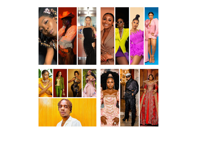 Nigerian celebrities and their stylists [Instagram]