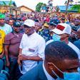 R-L: Senator Opeyemi Bamidele; Lagos State Governor, Mr Babajide Sanwo-Olu; Chairman of Akere Spare Parts Market, Mr Eze; Permanent Secretary, Lagos State Emergency Agency (LASEMA), Dr Femi Oke-Osanyintolu and others during the governor’s visit to the ...
