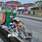 Waste often overflows into drainage channels in Lagos